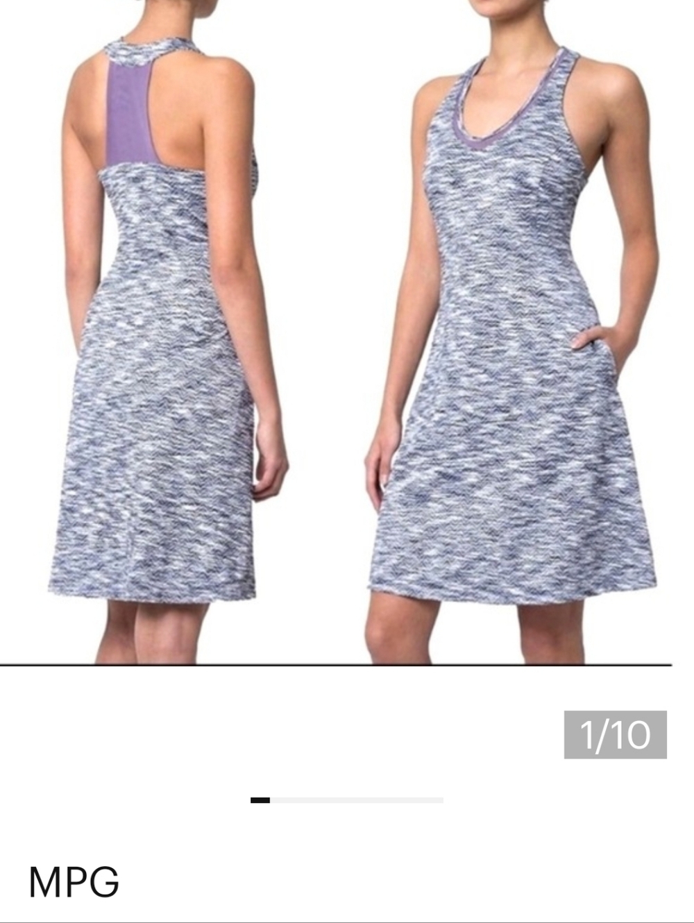 MPG Atheltic Sport Dress Side Pockets Isize Small